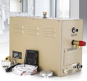 lot 4721 image: Hapyvergo Steam Shower Generator Kit 9KW for Bath Sauna SPA, Aromatherapy Steam Head