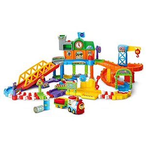 lot 4801 image: VTech Go Go Smart Wheels Roadmaster Train Set, Multicolor