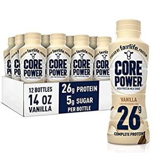 lot 4928 image: Core Power Fairlife Core Power High Protein Milk Shake, Vanilla, 14 Fl Oz (Pack of 12) (B07LCZC2C2)