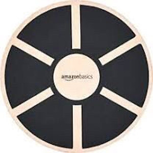 lot 4930 image: Amazon Basics Wood Wobble Exercise Balance Board