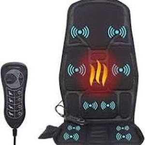 lot 359 image: Vibration Back Massager, Back Massage Cushion, 10 Vibrating Nodes to Release Stress and Fatigue, for Home and Office Use (Black)