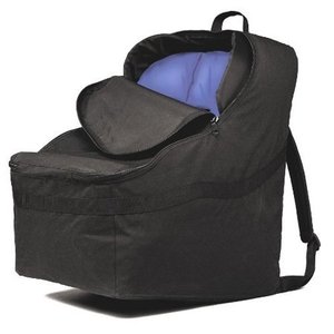 lot 404 image: J.L. Childress Ultimate Backpack Padded Car Seat Travel Bag, Black