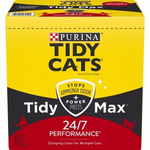 lot 421 image: Purina Tidy Cats Clumping Cat Litter Tidy Max 247 Performance Multi Cat Litter 38 lb. Box
