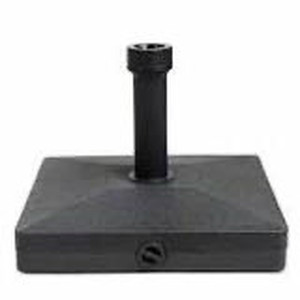 lot 606 image: C-Hopetree 64 lb Heavy Duty Water Fillable Base Stand Square for Patio Outdoor Table Umbrella, Black