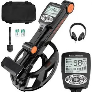 lot 608 image: SUNPOW Foldable Metal Detector for Adults, Professional Waterproof Adjustable High Accuracy Folding Metal Detectors with LCD Display,DSP Chip, 11 Coil, 5 Mode,Lightweight Collapsible for Easy Travel