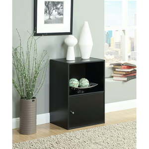 lot 612 image: Convenience Concepts X-Tra Storage 1-Door Modular Cabinet Black