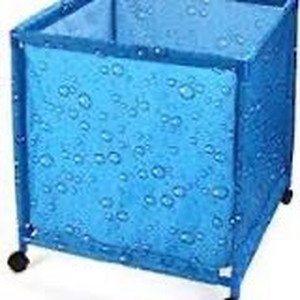 lot 1505 image: Shywall Pool Float Toy Storage Organizer, Quick Dry Outdoor Multi Use Basket Box, Durable Mesh Bottom NoodleBallRaft Holder for Garage, Poolside
