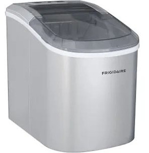 lot 1521 image: Frigidaire 26 lb. Countertop Ice Maker EFIC117-SS, Stainless Steel