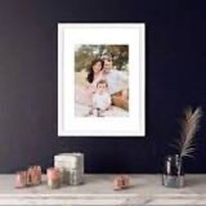 lot 1525 image: DBWIN 18x24 Picture Frame White Wood Pattern Poster Frame with Mat for 12x16 Photos Plexiglass Front 2 Pack for Art Prints Wall Decor Vertically or Horizontally(LY01-18X24-WT)