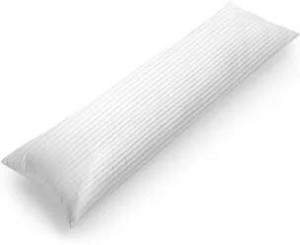 lot 2001 image: Utopia Bedding Full Body Pillow for Adults, Long Pillow for Sleeping, Satin Stripe Cotton Blend Cover, 20 x 54 Inch Large Pillow Insert for Side Sleepers
