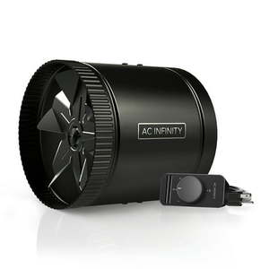 lot 2004 image: AC Infinity RAXIAL S8 Inline Booster Duct Fan 8�� with Speed Controller - Low Noise Inline HVAC Blower Can Fan for Basements Bathrooms Kitchens Workshops