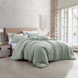 lot 2023 image: Modern Threads - Comforter Set - Down Alternative Brushed Microfiber - Elegant All Season Bedspread Set - Includes Comforter, Shams, & Decorative Pillow - Luxurious Bedding - King, Spa
