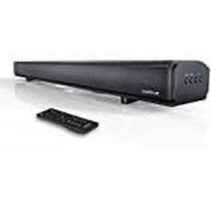 lot 2027 image: Sound Bars for TV, KMOUK Sound Bar with Built-in Dual Subwoofers, Soundbar with 6 Speakers, 4 Equalizer Mode Bluetooth 5.0, HDMI ARCOpticalAUX Connection, 100W Soundbar 2.1 with Bass