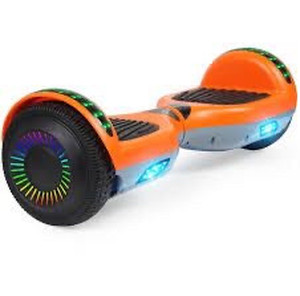 lot 2029 image: SISIGAD Hoverboard, with Bluetooth and Colorful Lights Self Balancing Scooter