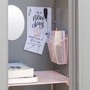lot 2308 image: U Brands Locker Kit with Shelf and Accessories Blush 11 Piece Set Ages 9 4145U
