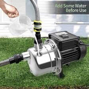 lot 2339 image: Lanchez 12 HP Shallow Well Pump��Garden Pump, Jet Pump Portable Stainless Steel Water Transfer Draining Irrigation Pump for Water Removal, Lawn Fountain Pump 960 GPH 125 Feet Height