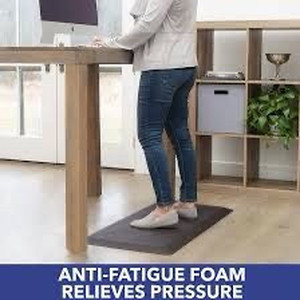 lot 2364 image: Anti Fatigue Mat Floor Kitchen Mat, FEATOL Standing Desk Mat Foam Cushioned Anti Fatigue Mats Comfort Standing Pad 910 Inch Thick (20 x 32, Brown)