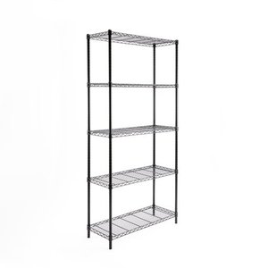 lot 2403 image: EFINE 5-Shelf Shelving Unit Adjustable Heavy Duty Carbon Steel Wire Shelves 350lbs Loading Capacity Per Shelf Shelving Units and Storage for Kitchen and Garage (36L x 14W x 72H)