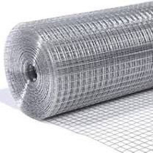 lot 2404 image: LAN JIA Galvanized Hardware Cloth 12-inch x 12-inch Square Mesh 24inch x 25foot 19 Gauge Galvanized After Welding Chicken Wire Raised Garden Bed Plant Supports Poultry Netting