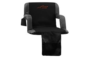 lot 2417 image: FAIR WIND 25�� Wide Stadium Seat with Arm and Back Support, Fully Padded Bleacher Seat with2 Hidden Steel Hooks, Portable Stadium Chair for Sporting Events, Beaches, Camping, Concert