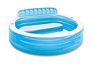lot 2422 image: Intex Swim Center�� Inflatable Family Lounge Pool, 90 X 86 X 31, for Ages 3