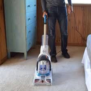 lot 2501 image: Hoover PowerDash Pet Compact Carpet Cleaner, Shampooer Machine, Lightweight, with Storage Mat, FH50750, Blue