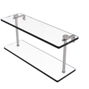 lot 2508 image: 16 2-Tiered Glass Shelf (Build to Order)