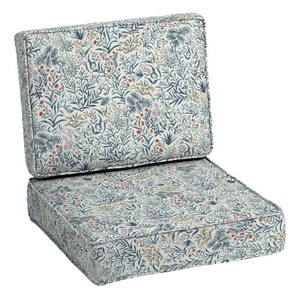 lot 2512 image: Arden Selections ProFoam 24 x 24 in Outdoor Deep Seat Set Cushion Pistachio Botanical