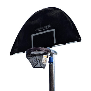lot 2520 image: TrampolinePro Jump Slammer Trampoline Basketball Hoop  Lifetime Parts Warranty Model # TBH001