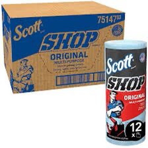 lot 2521 image: Kimberly-Clark Scott Shop Towels sets of 12