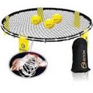lot 2546 image: GOOX Spike Game Set Ball Game Set 3 Ball Kit Played Outdoors, Indoors, Yard, Tailgate, Park, Lawn, Beach Toss Game Playground Ball Game for Boys, Girls, Adults, Family with Playing Net, Carrying Bag