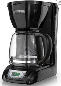 lot 75405 image: BlackDecker DLX1050B 12-Cup Programmable Coffeemaker, used