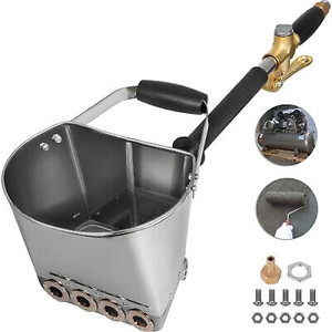 lot 75411 image: Cement Mortar Sprayer Hopper 4 Jet Paint Wall Concrete Tool Stucco Gun Spray
