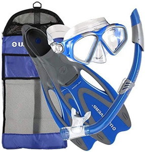lot 75426 image: U.S. Divers Adult Cozumel MaskSeabreeze II SnorkelProflex FinsGearbag, Adult large women��s