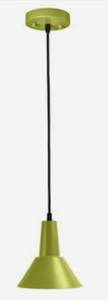 lot 75448 image: LEDPAX Technology Lime Green ModernContemporary Cone LED Kitchen Island Light