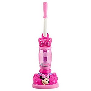 lot 75485 image: Disney Junior Minnie Mouse Twinkle Bows Play Vacuum with Lights and Realistic Sounds, Amazon Exclusive, by Just Play (B08R13Q2NN)