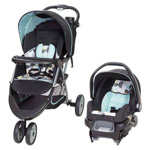 lot 75490 image: Baby Trend EZ Ride 35 Travel System, Doddle Dots Blue
