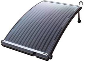 lot 75495 image: GAME 4721-BB SolarPRO Curve Solar Pool Heater, Made for Intex & Bestway Above-Ground and Inground Pools, Includes Intex Adapters, 2 Hoses & Clamps