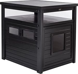 lot 75497 image: ECOFLEX fLitter Box Cover End Table Espresso