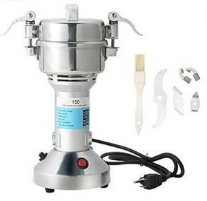 lot 30037 image: FLKQC High Speed 150g Electric Grain Mill Grinder Powder Machine Spice Herb Grinder 850W 70-300 Mesh 28000RPM Stainless Steel Commercial Grade for Kitchen Herb Spice Pepper Coffee (150g)