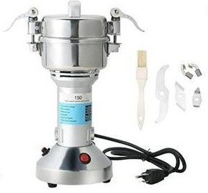 lot 30041 image: FLKQC High Speed 150g Electric Grain Mill Grinder Powder Machine Spice Herb Grinder 850W 70-300 Mesh 28000RPM Stainless Steel Commercial Grade for Kitchen Herb Spice