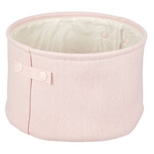 lot 30423 image: mDesign Fabric Bathroom Storage Bin, Coated Interior  (2 Pack)