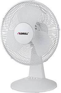 lot 30426 image: Lorell 12 Oscillating Desk Fan, Light Gray