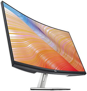 lot 30449 image: Dell S3222HN 32-inch FHD 1920 x 1080 at 75Hz Curved Monitor, 1800R Curvature, 8ms Grey-to-Grey Response Time (Normal Mode), 16.7 Million Colors, Black    (Retails $274)  Plugged in, but doesnt appear to turn on  (SOLD AS IS)