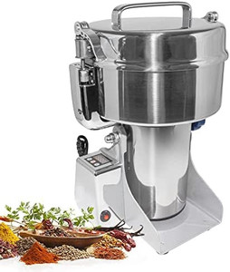 lot 30484 image: ALDKitchen Electric Grain Mill Commercial  Swing Type Grain Grinder Mill  Stainless Steel (1000gr)
