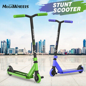 lot 30532 image: KIDS STUNT CHILD SCOOTER ADULT 360 DEGREE FIXED BAR PUSH PRO TRICK RIDE SKATE US