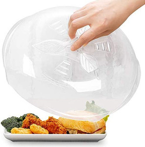 lot 30780 image: Microwave Cover for Food Microwave Splatter Cover 11 12 Clear Microwave Plate Cover Dish Covers for Microwave Oven Cooking Anti-Splatter Guard Lid with Steam Vents BPA Free Large   (Retails $13.99)
