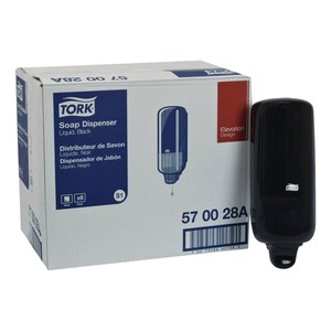lot 31283 image: Elevation Liquid Skincare Dispenser, 1 L Bottle 33 oz Bottle, Black  (4.4 x 4.5 x 11.5)