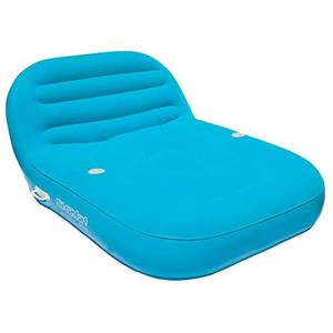 lot 31824 image: SUN COMFORT COOL SUEDE Double Chaise Lounge Sapphire