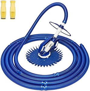 lot 31836 image: VINGLI Swimming Pool Vacuum Cleaner Automatic Sweeper, Automatic Suction Vacuum with Ten Hoses and Two Yellow Diaphragms, Blue
